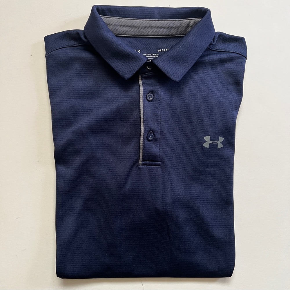 Under Armour Loose Fit Navy Polo Shirt